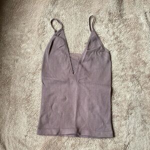 FP Ribbed V-Neck Tank Top